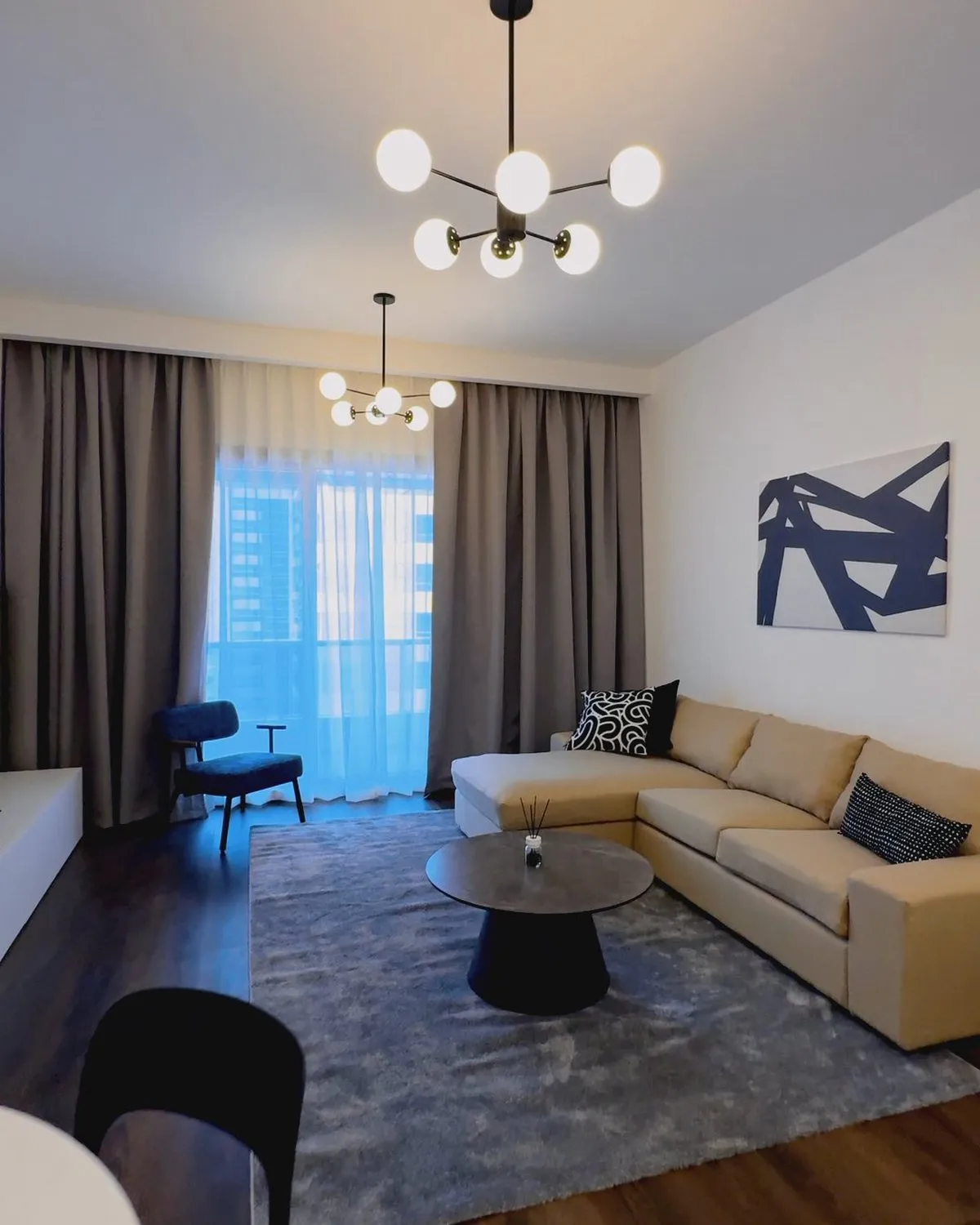 Same living room after renovation