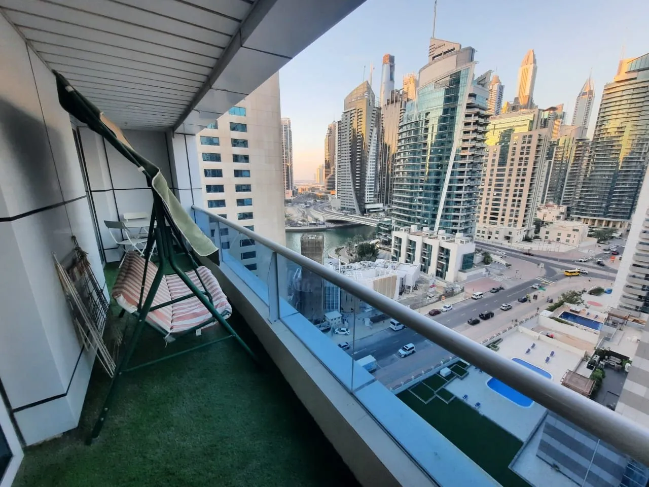 Balcony view over the Marina