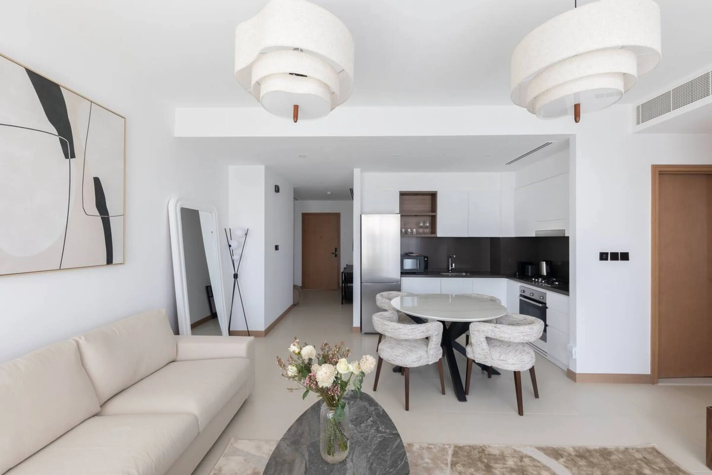 Living room towards the kitchen